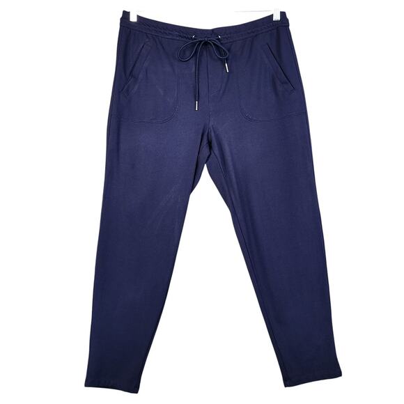 Liverpool Los Angeles Womens Jogger Pants Size 12/31 Inkwell Navy Tapered Casual - Picture 1 of 13